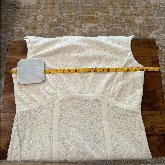 American Living Cap Sleeve Ivory Lace Dress - Picture 5 of 8